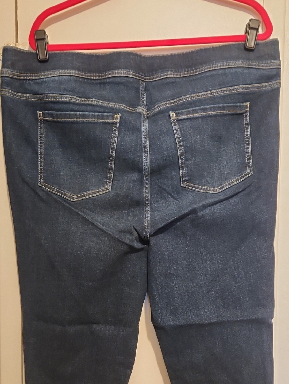 🔥Torrid NWT RAW HEM Dark Blue High-Rise Ankle Lean Jean Skinny Jeans - Picture 4 of 7